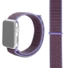 Simple Fashion Nylon Watch Strap for Apple Watch Series 5 & 4 40mm / 3 & 2 & 1 38mm  with Magic Stick(Light Purple)