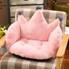 Home Office Supplies Crown Shape Rabbit Plush Non-slip Cushion Pillow  size: 55 x 40 x 40cm (Pink)