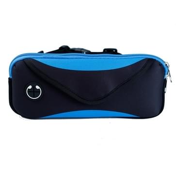 Multi-functionele sport waterdichte taille tas voor onder 6 inch scherm telefoon  grootte: 22x10cm (zwart blauw)